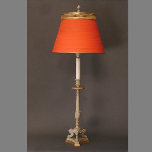 EMPIRE candle stick tripod table lamp. 3 available